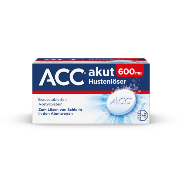 Abbildung für ACC akut 600 Brausetabletten zum Lösen von Schleim in den Atemwegen