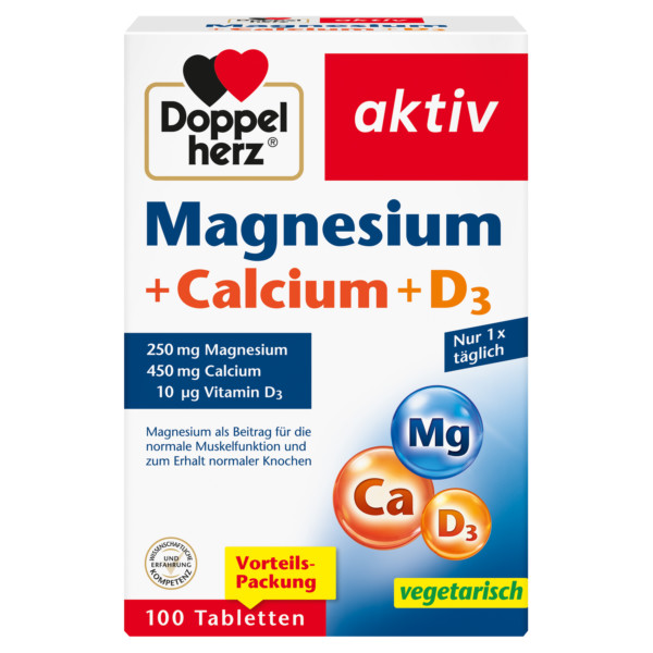 Abbildung für DOPPELHERZ Magnesium+Calcium+D3 Tabletten