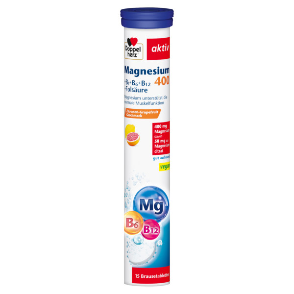 Abbildung für DOPPELHERZ Magnesium 400+B1+B6+B12+Folsäure BTA
