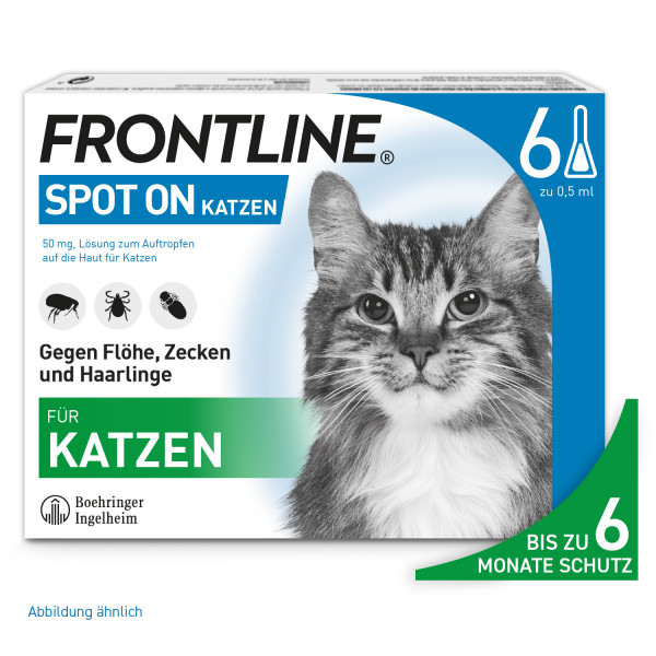 Abbildung für FRONTLINE SPOT-ON gegen Zecken und Flöhe für Katzen