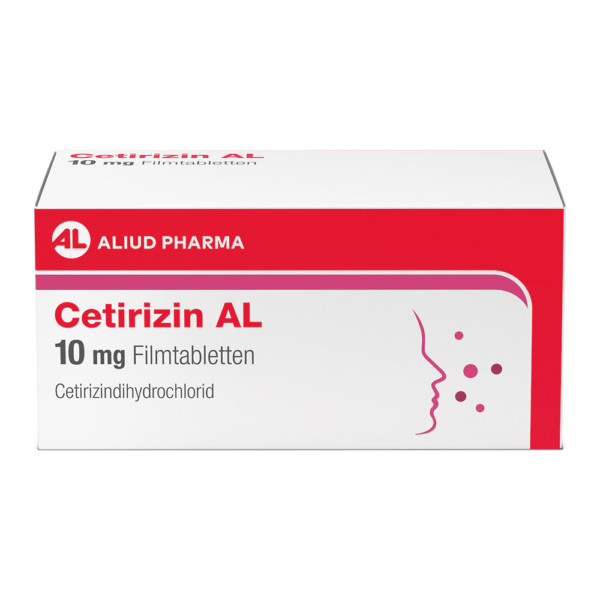 Abbildung für Cetirizin AL 10 mg Filmtabletten bei Heuschnupfen