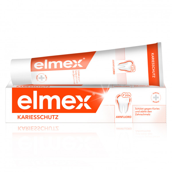 Abbildung für elmex Kariesschutz Zahnpasta, Schutzschild gegen Karies
