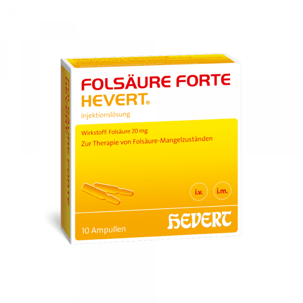 Abbildung für FOLSÄURE HEVERT forte Ampullen