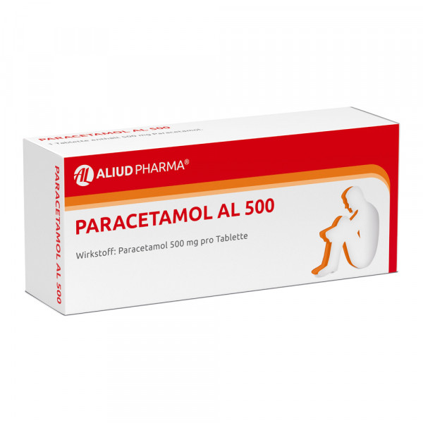 Abbildung für Paracetamol AL 500 bei akuten Schmerzen und Fieber