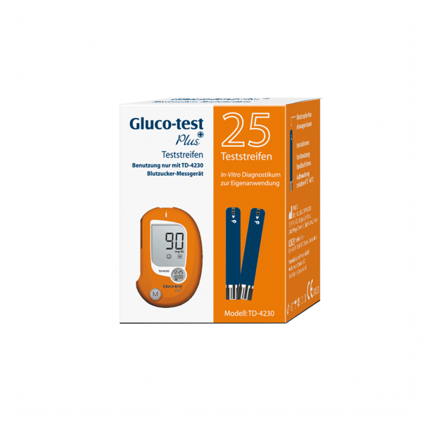 Abbildung für GLUCO TEST Plus Blutzuckerteststreifen