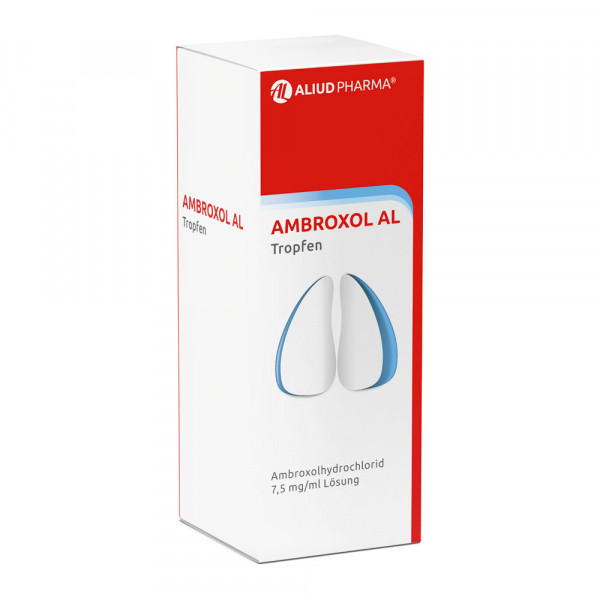 Abbildung für Ambroxol AL Tropfen zur Erleichterung des Abhustens bei erkältungsbedingter Bronchitis (Schleimlöser)