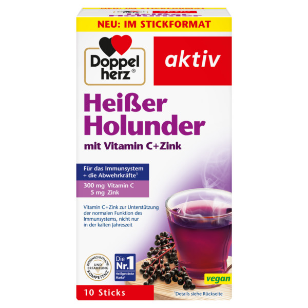 Abbildung für DOPPELHERZ heißer Holunder m.Vit.C+Zink Granulat