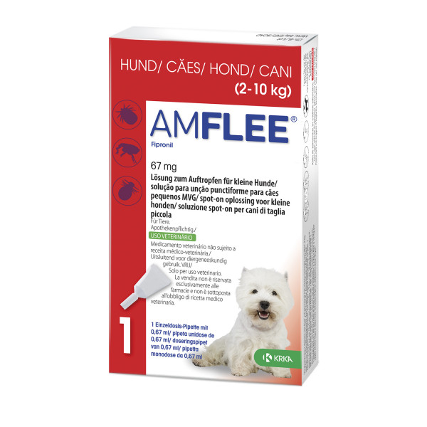 Abbildung für AMFLEE 67 mg Spot-on Lsg.f.kleine Hunde 2-10kg