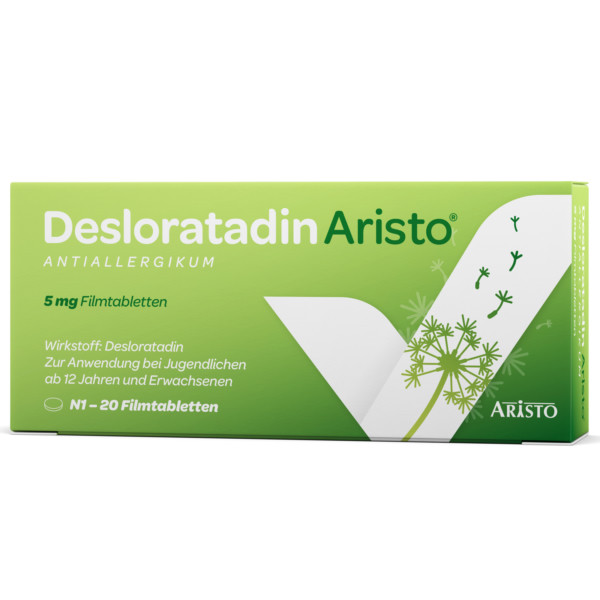 Abbildung für DESLORATADIN Aristo 5 mg Filmtabletten
