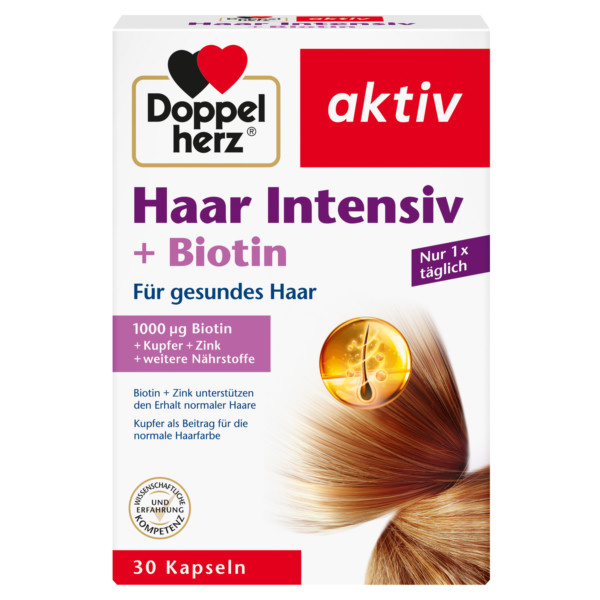 Abbildung für DOPPELHERZ Haar Intensiv+Biotin Kapseln