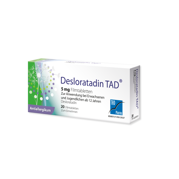 Abbildung für DESLORATADIN TAD 5 mg Filmtabletten