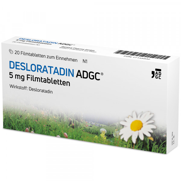 Abbildung für DESLORATADIN ADGC 5 mg Filmtabletten