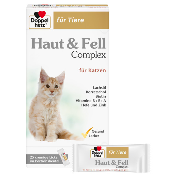 Abbildung für DOPPELHERZ für Tiere Haut&Fell Compl.Port.B.f.Kat.