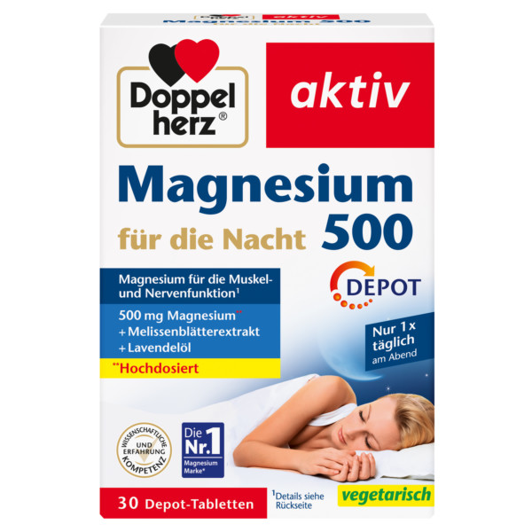 Abbildung für DOPPELHERZ Magnesium 500 für die Nacht