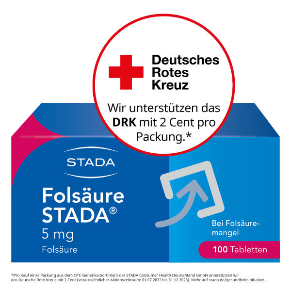 Abbildung für FOLSÄURE STADA 5 mg Tabletten