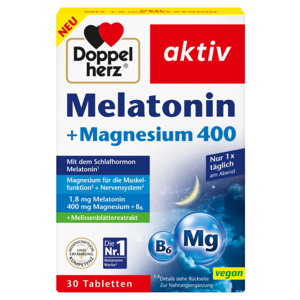Abbildung für DOPPELHERZ Melatonin+Magnesium 400 Tabletten