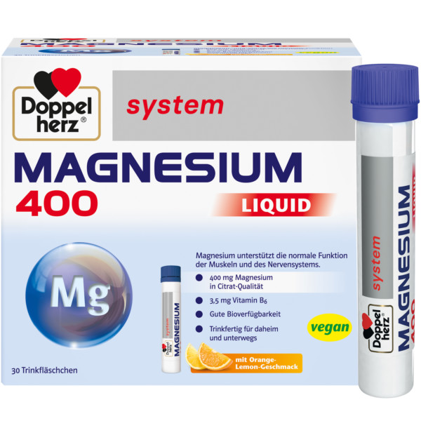 Abbildung für DOPPELHERZ Magnesium 400 Liquid system Trinkamp.