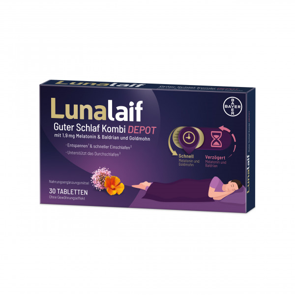 Abbildung für LUNALAIF Guter Schlaf Kombi Depot Tabletten