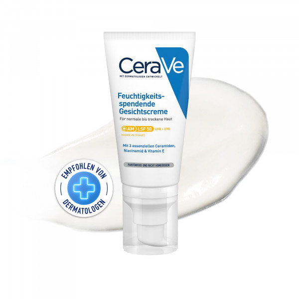 Abbildung für CERAVE feuchtigkeitsspendende Gesichtscreme SPF 50
