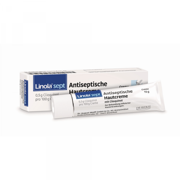 Abbildung für LINOLA sept Antiseptische Hautcreme mit Clioquinol