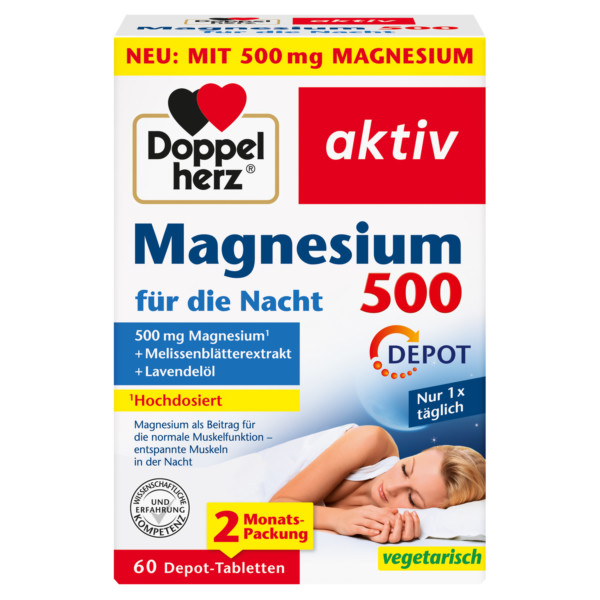 Abbildung für DOPPELHERZ Magnesium 500 für die Nacht Tabletten