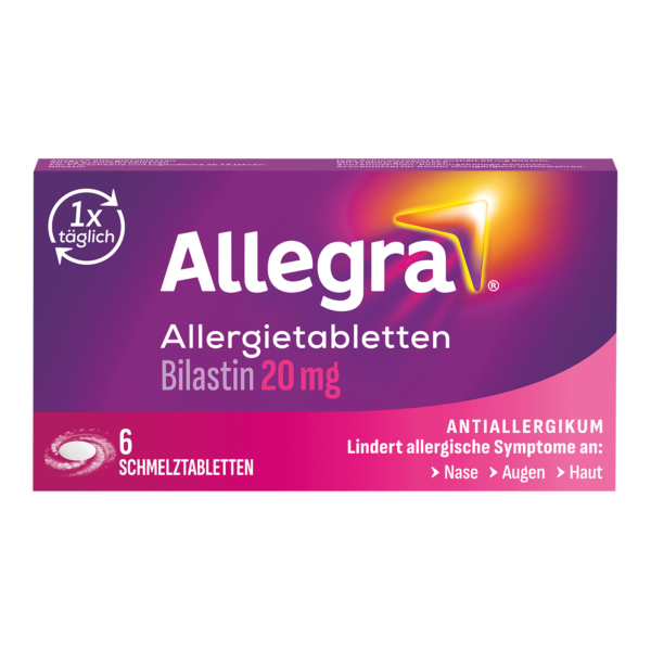 Abbildung für ALLEGRA Allergietabletten 20 mg Schmelztabletten