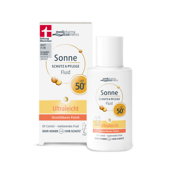 Abbildung für SONNE SCHUTZ & Pflege Fluid ultraleicht LSF 50+