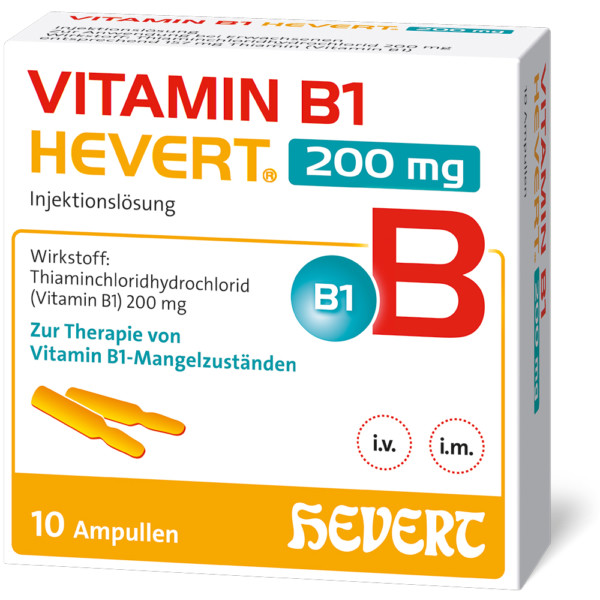 Abbildung für VITAMIN B1 HEVERT 200 mg Injektionslösung Amp.