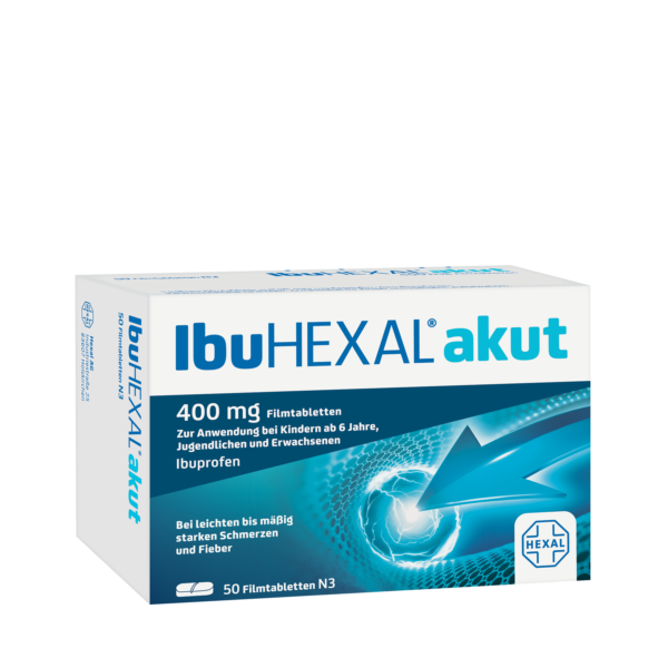 Abbildung für IBUHEXAL akut Ibuprofen 400 mg Filmtabletten