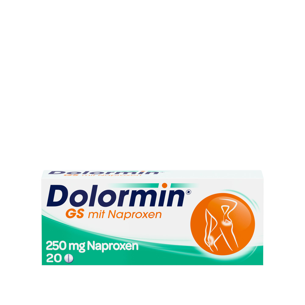 Abbildung für DOLORMIN GS mit Naproxen Tabletten