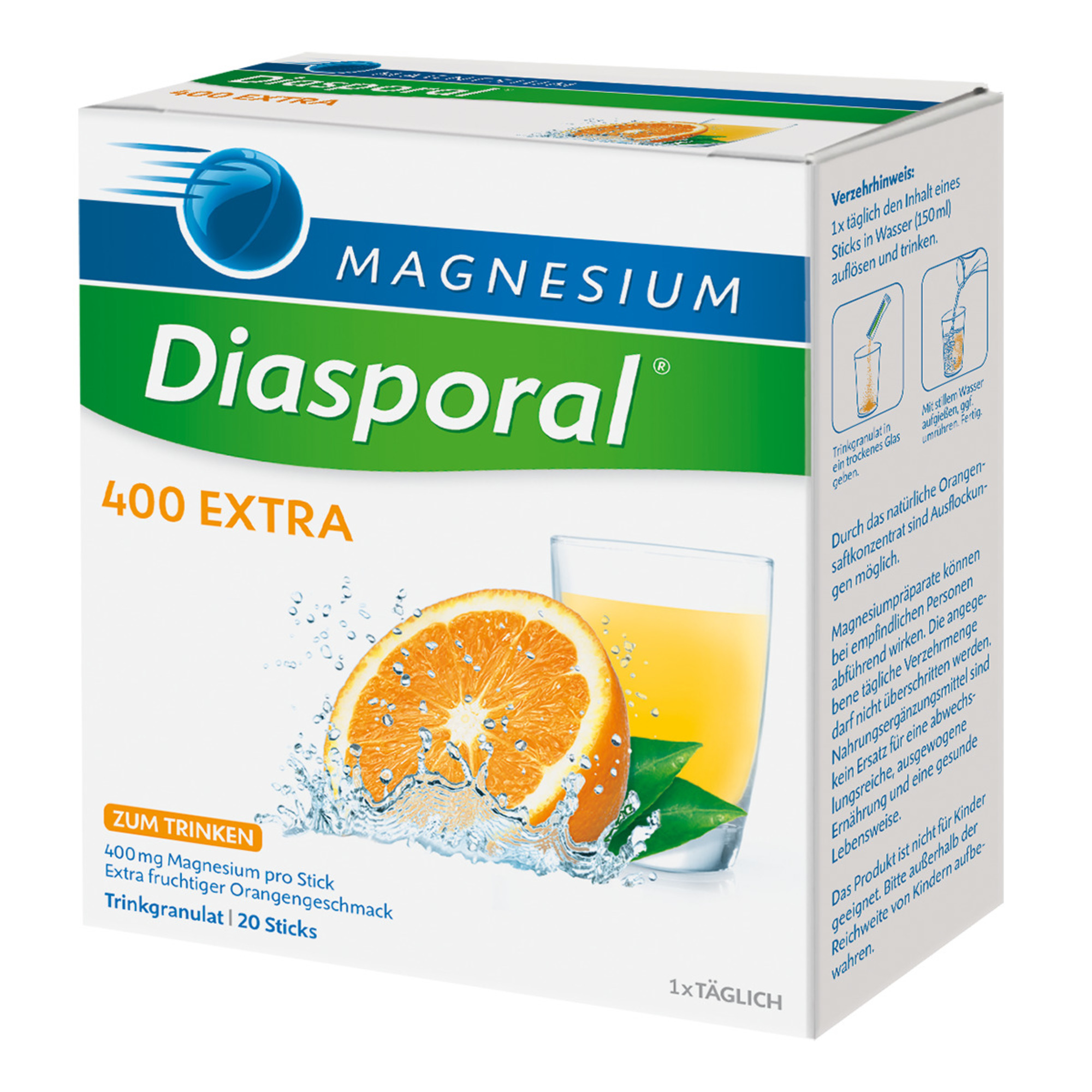 Abbildung für MAGNESIUM DIASPORAL 400 Extra Trinkgranulat