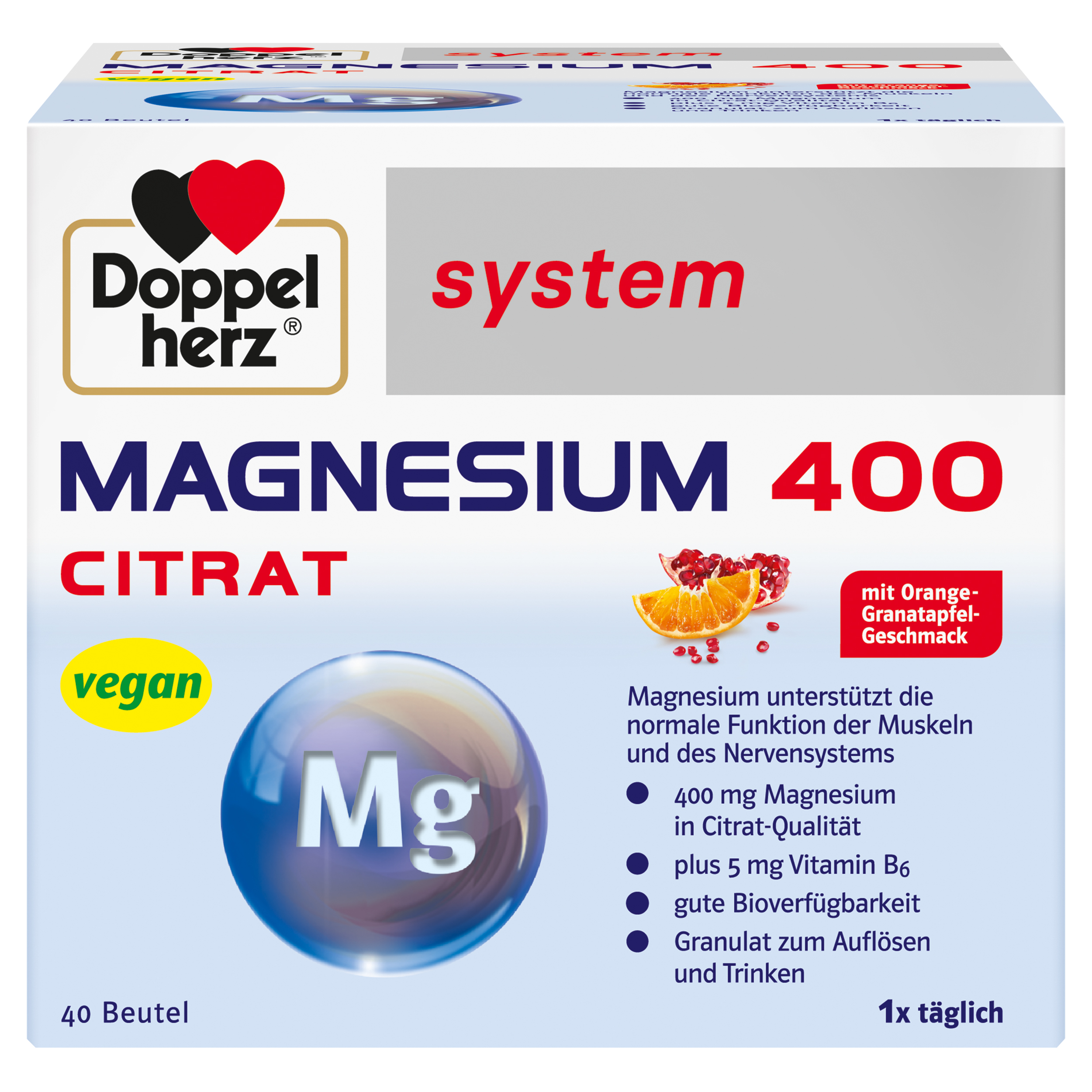 Abbildung für DOPPELHERZ Magnesium 400 Citrat system Granulat