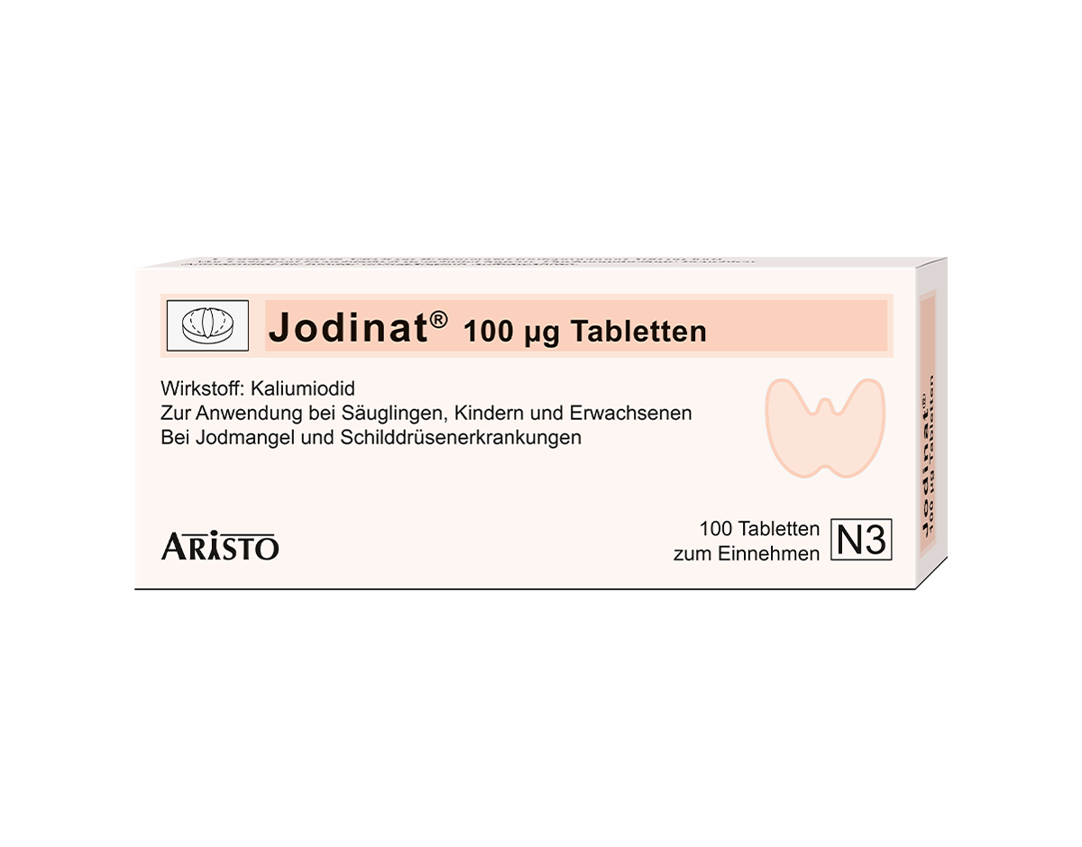 Abbildung für JODINAT 100 μg Tabletten