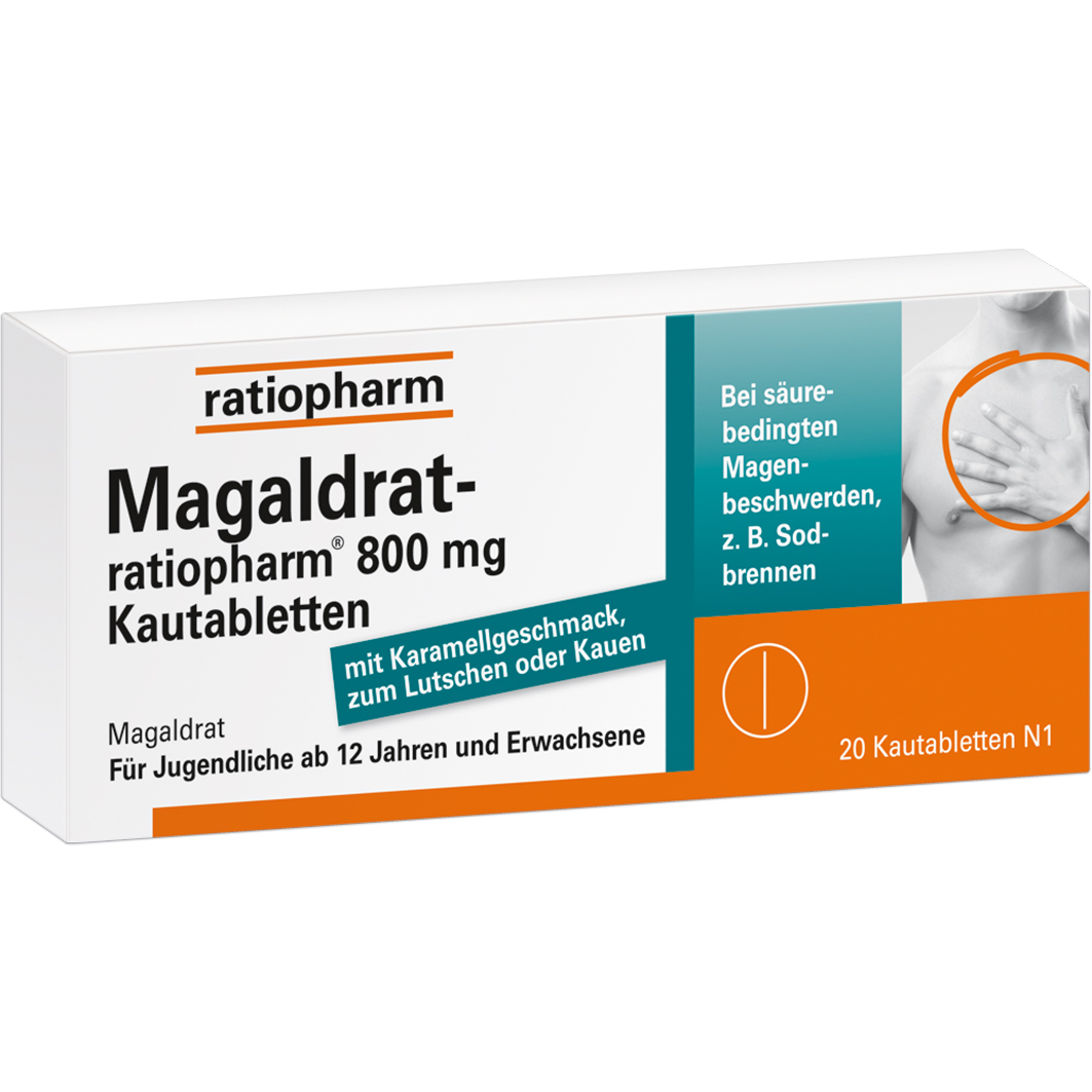Abbildung für MAGALDRAT-ratiopharm 800 mg Tabletten