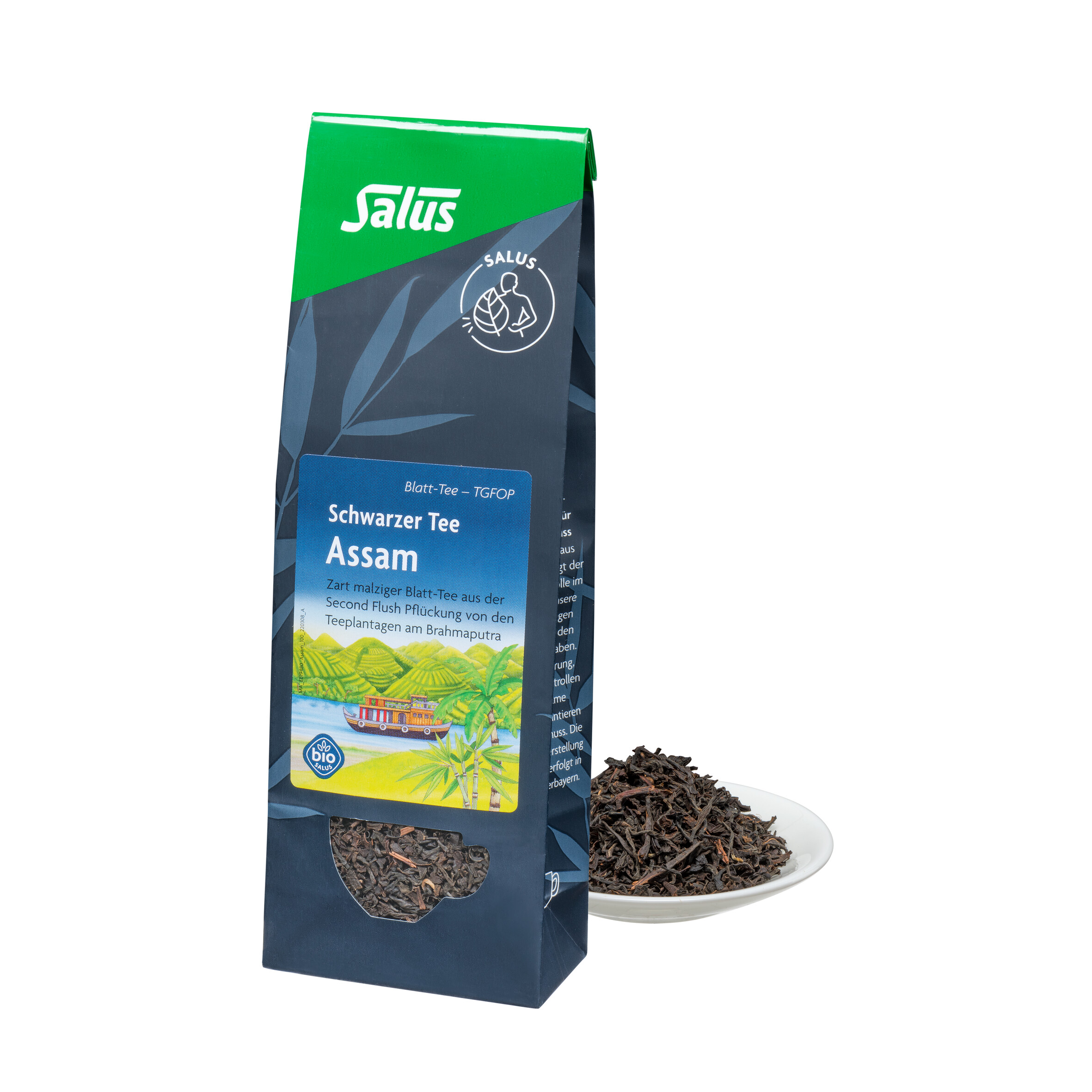 Abbildung für ASSAM schwarzer Tee Blatt-Tee TGFOP Bio Salus