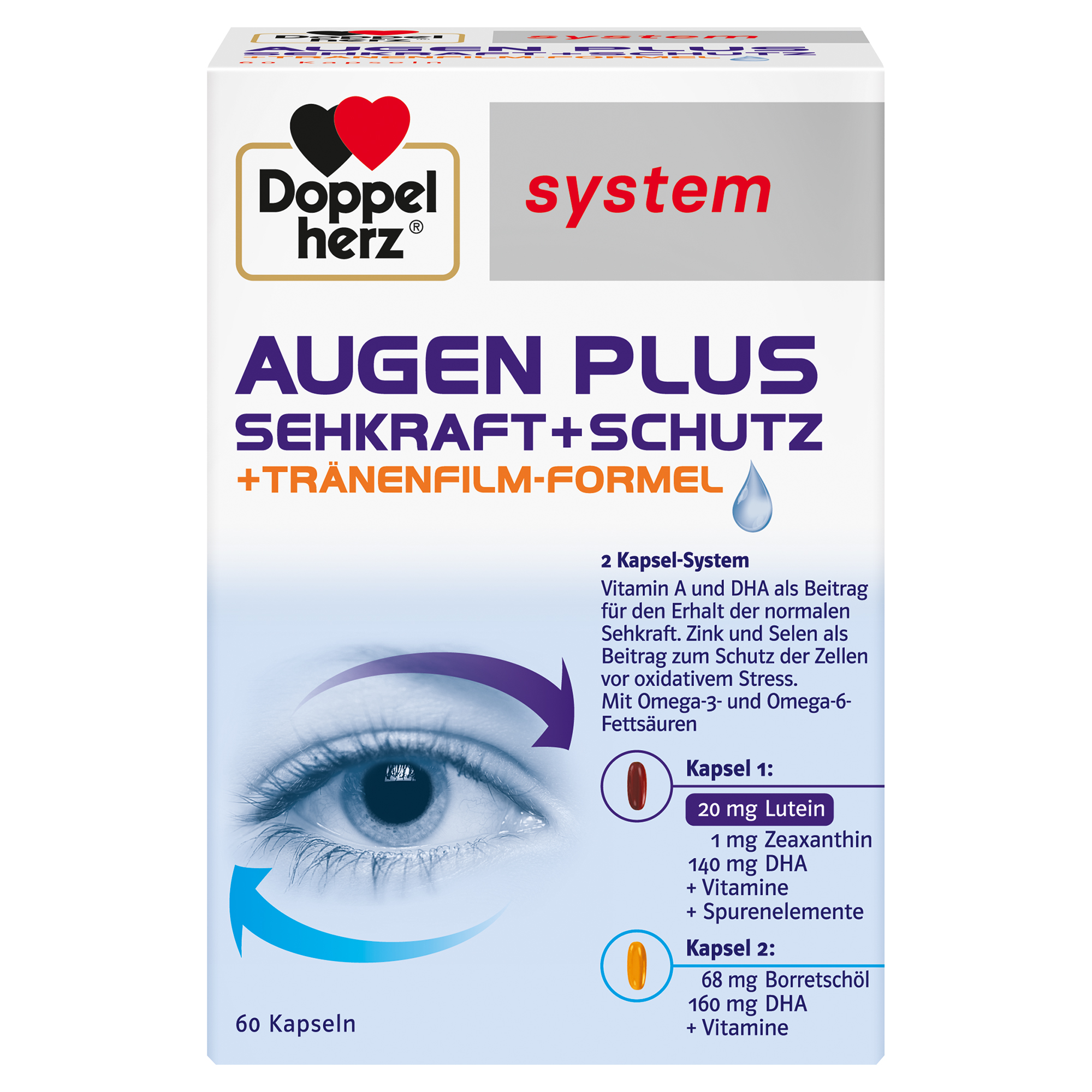 Abbildung für DOPPELHERZ Augen plus Sehkraft+Schutz system Kaps.