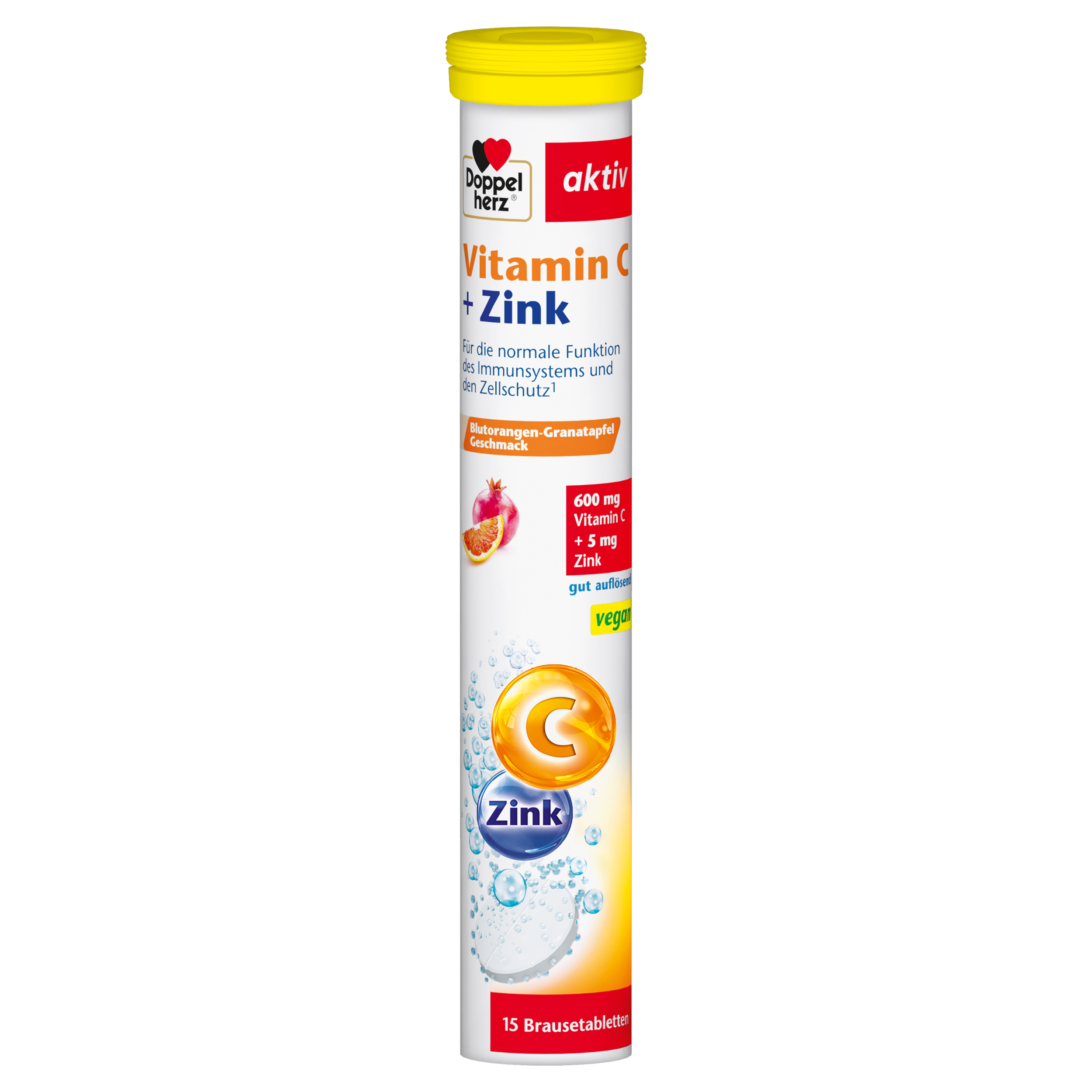 Abbildung für DOPPELHERZ Vitamin C+Zink Brausetabletten