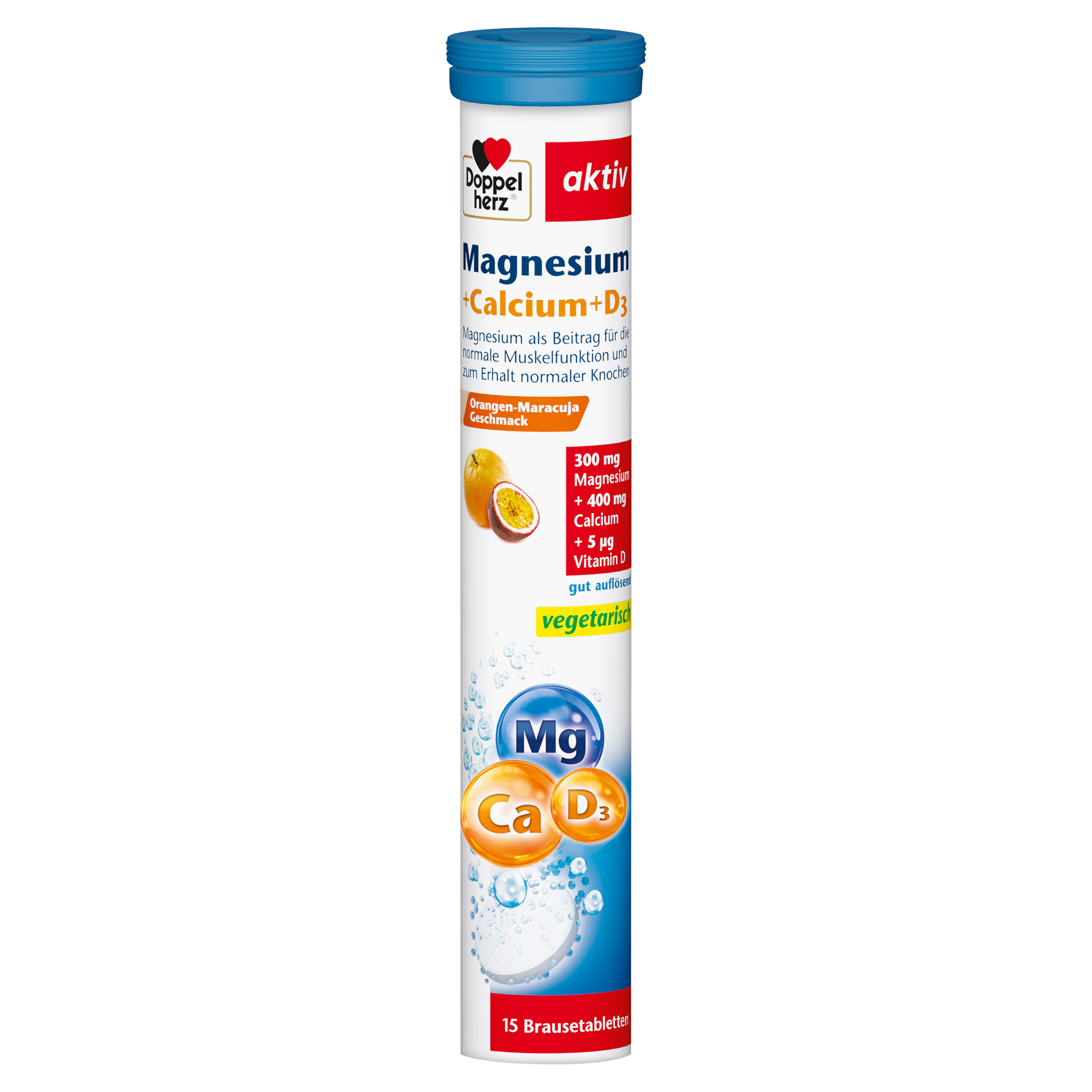Abbildung für DOPPELHERZ Magnesium+Calcium+D3 Brausetabletten