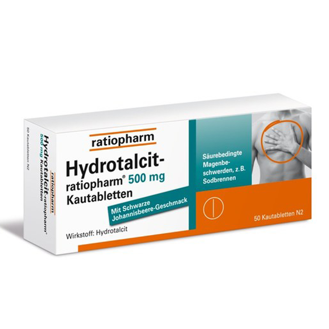 Abbildung für HYDROTALCIT-ratiopharm 500 mg Kautabletten