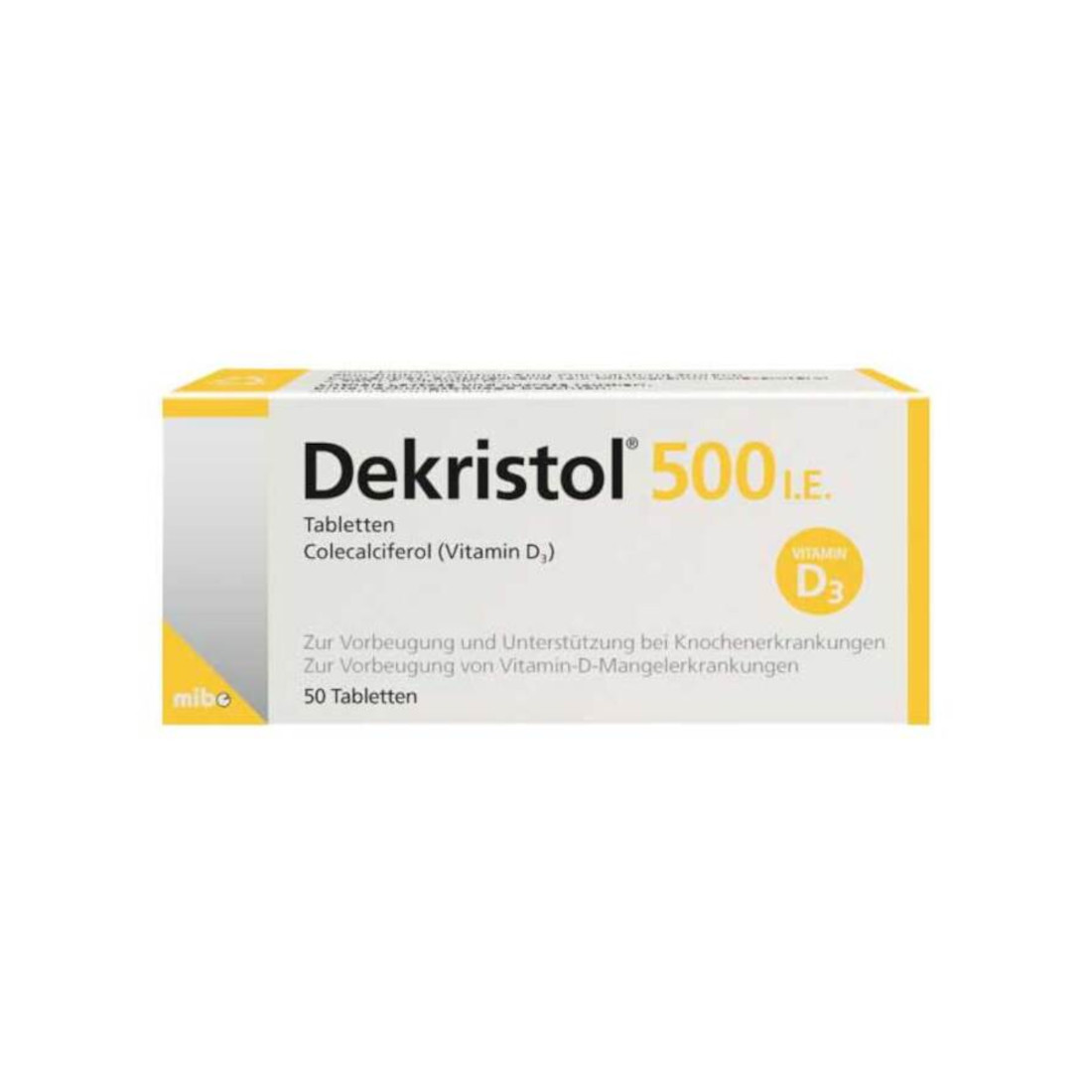 Abbildung für DEKRISTOL 500 I.E. Tabletten