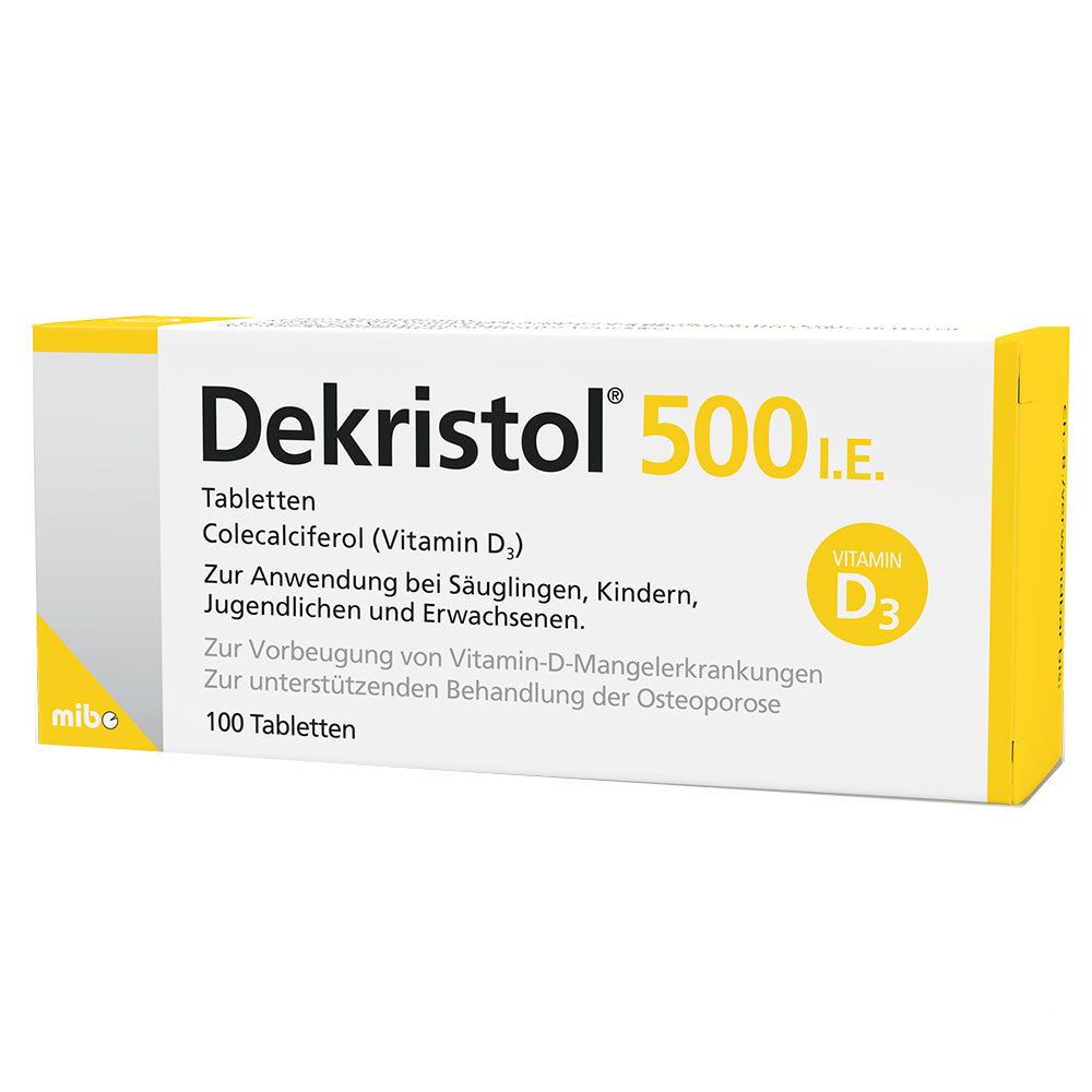 Abbildung für DEKRISTOL 500 I.E. Tabletten