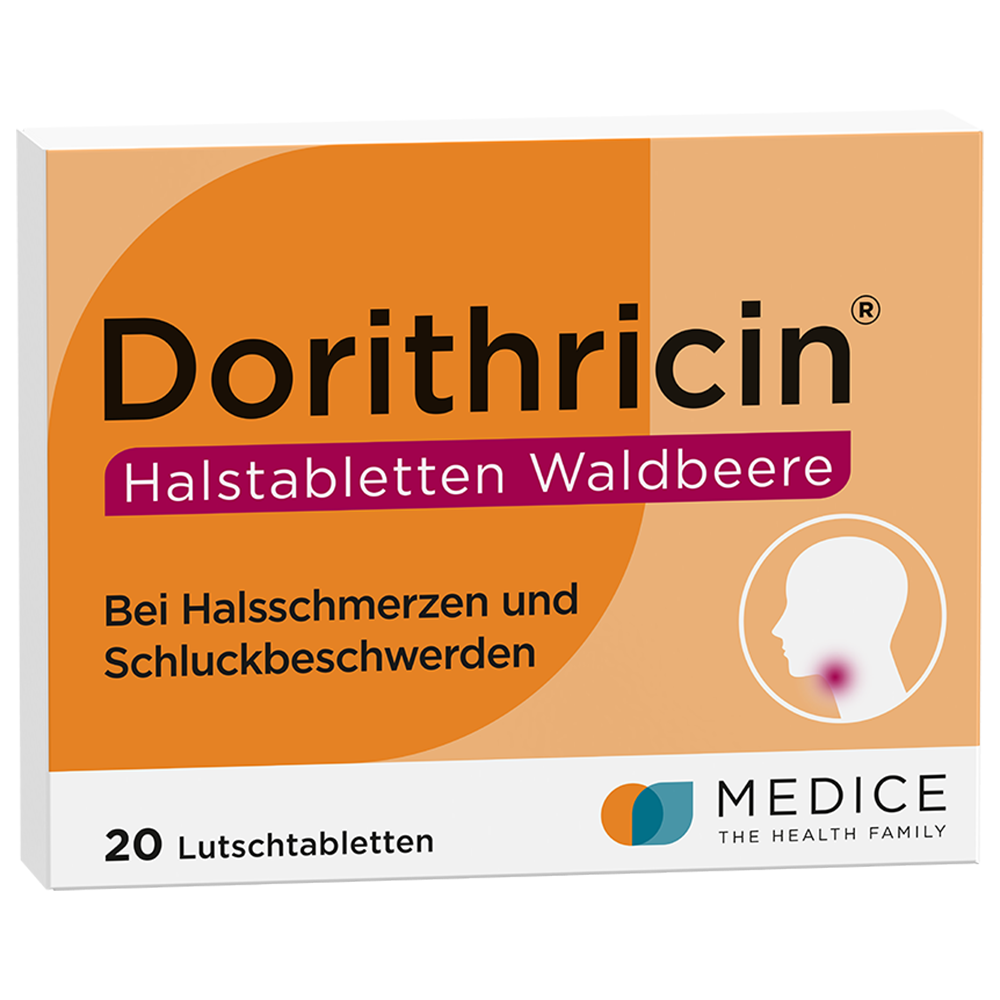 Abbildung für DORITHRICIN Halstabletten Waldbeere