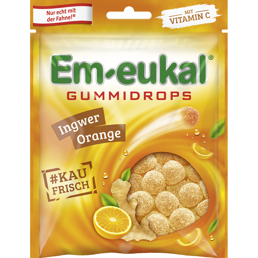 Abbildung für EM-EUKAL Gummidrops Ingwer-Orange zuckerhaltig