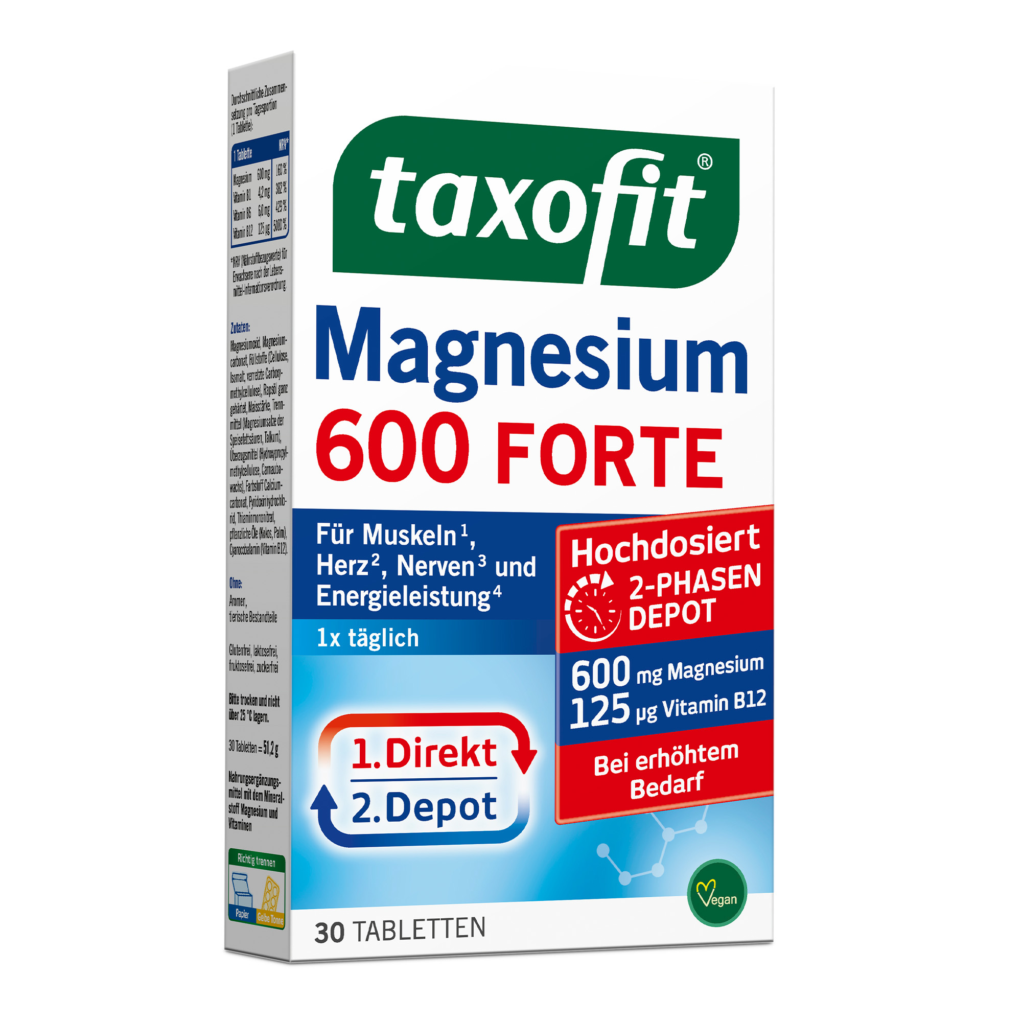 Abbildung für TAXOFIT Magnesium 600 FORTE Depot Tabletten