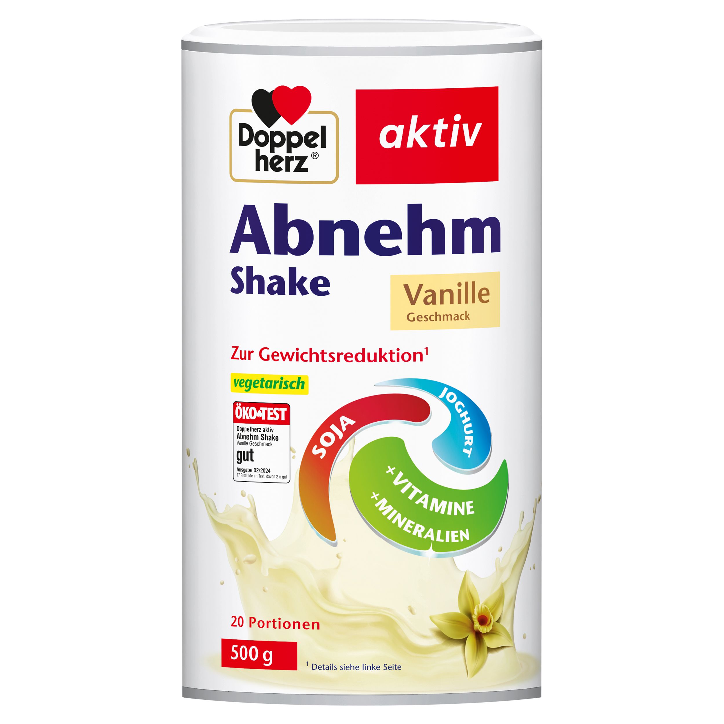 Abbildung für DOPPELHERZ Abnehm Shake Vanille Pulver
