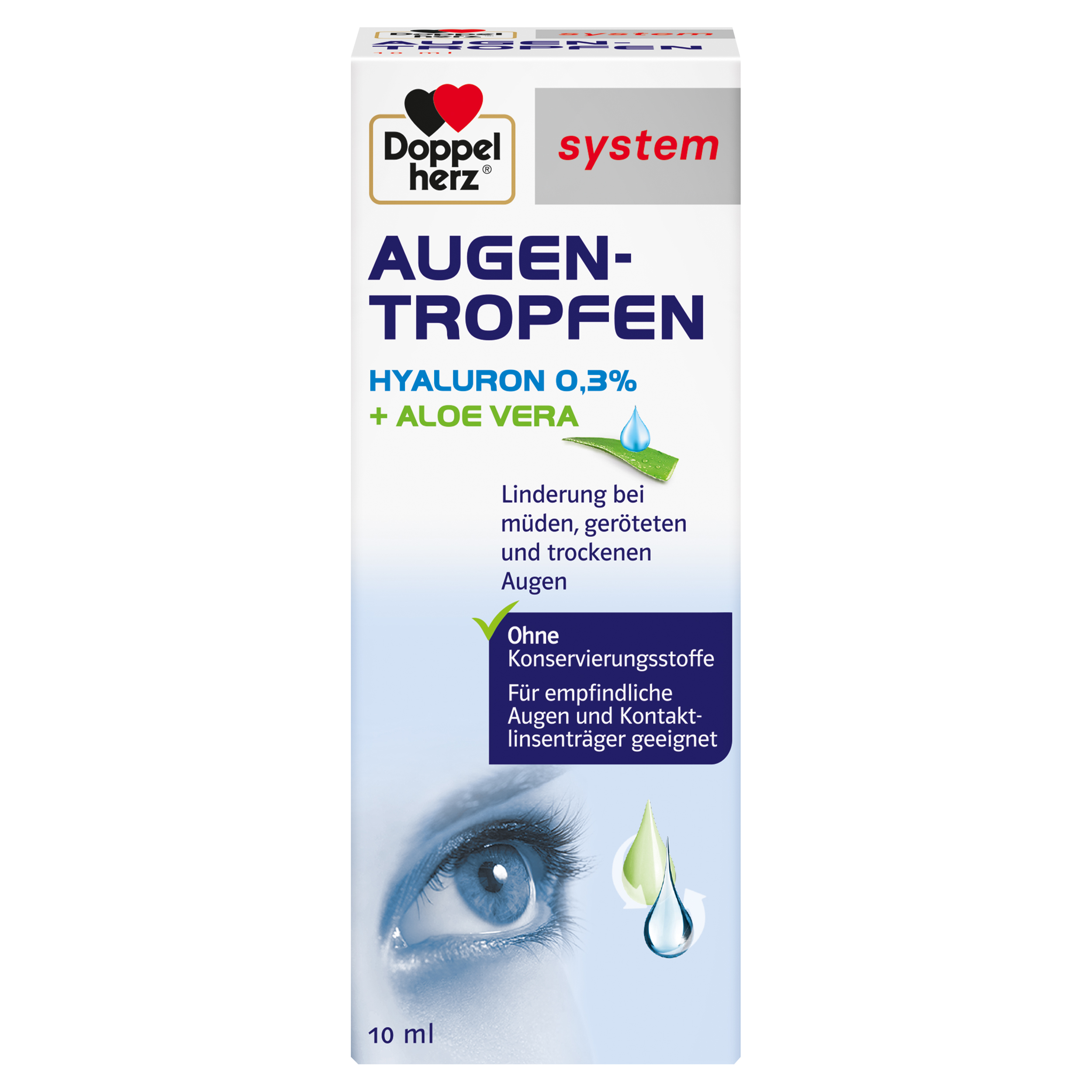 Abbildung für DOPPELHERZ Augen-Tropfen Hyaluron 0,3% system