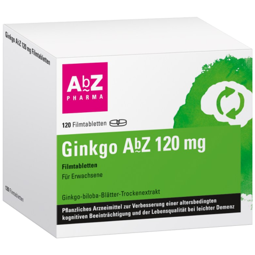 Abbildung für GINKGO AbZ 120 mg Filmtabletten