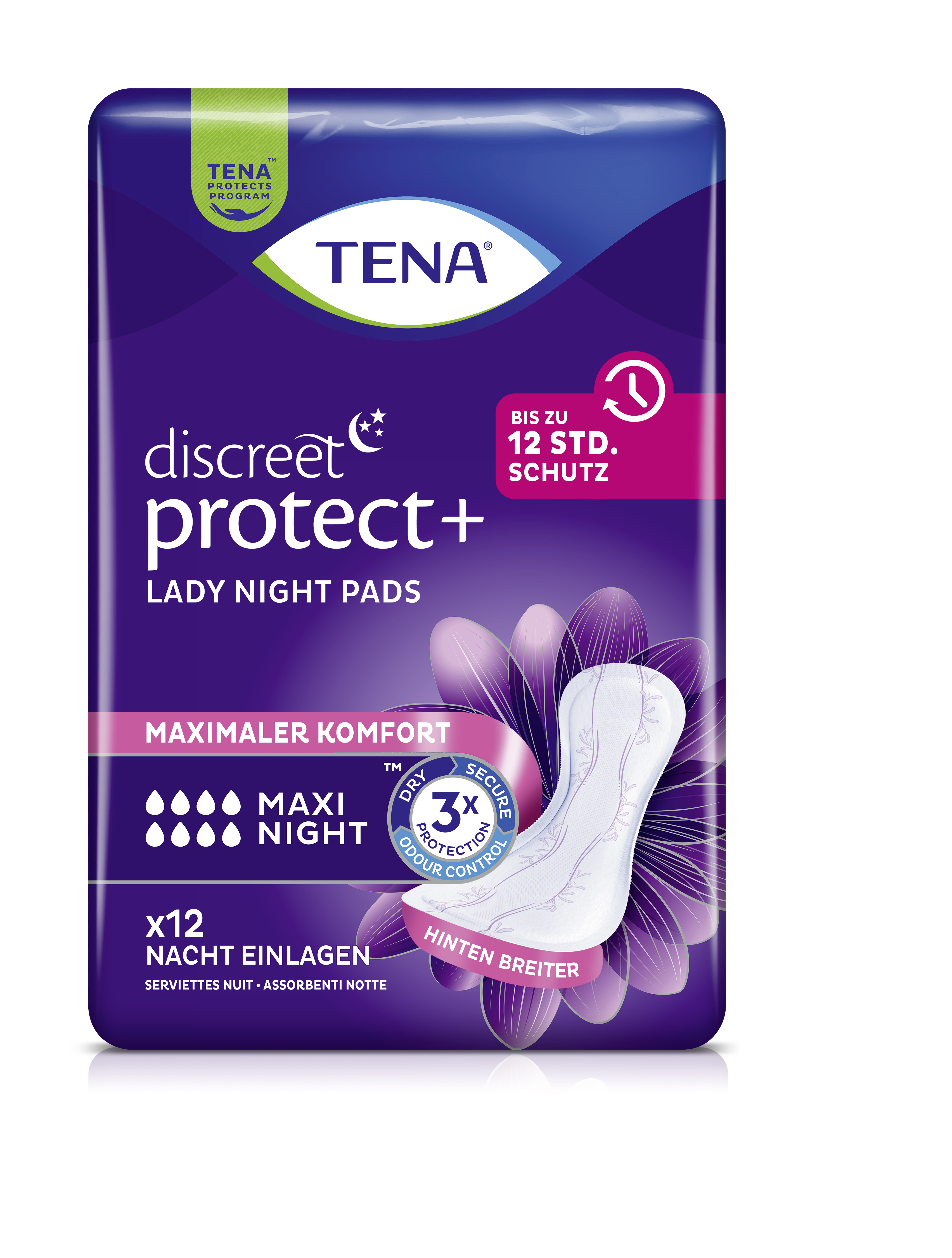 Abbildung für TENA LADY Discreet Inkontinenz Einlagen maxi night
