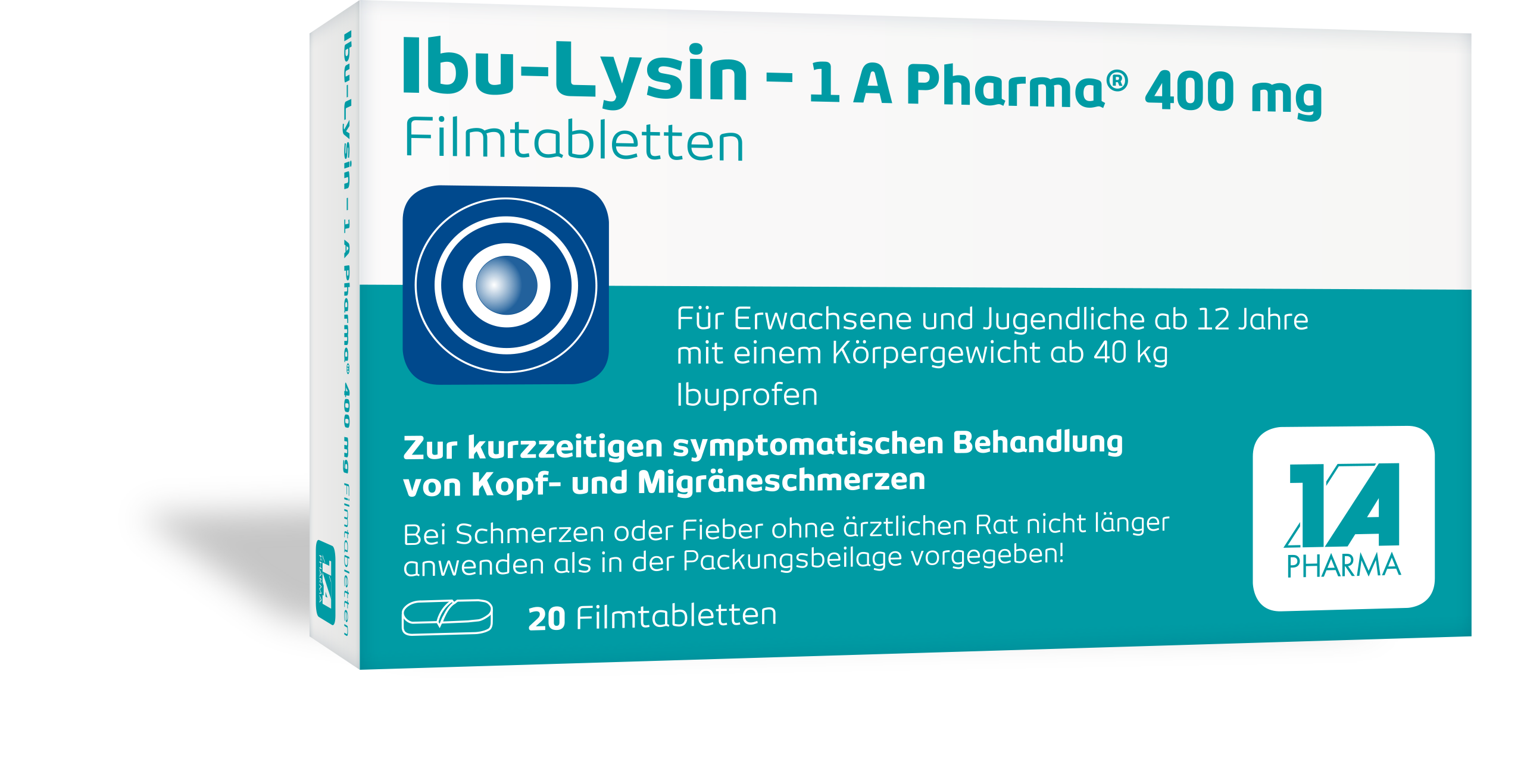 Abbildung für IBU-LYSIN 1A Pharma 400 mg Filmtabletten