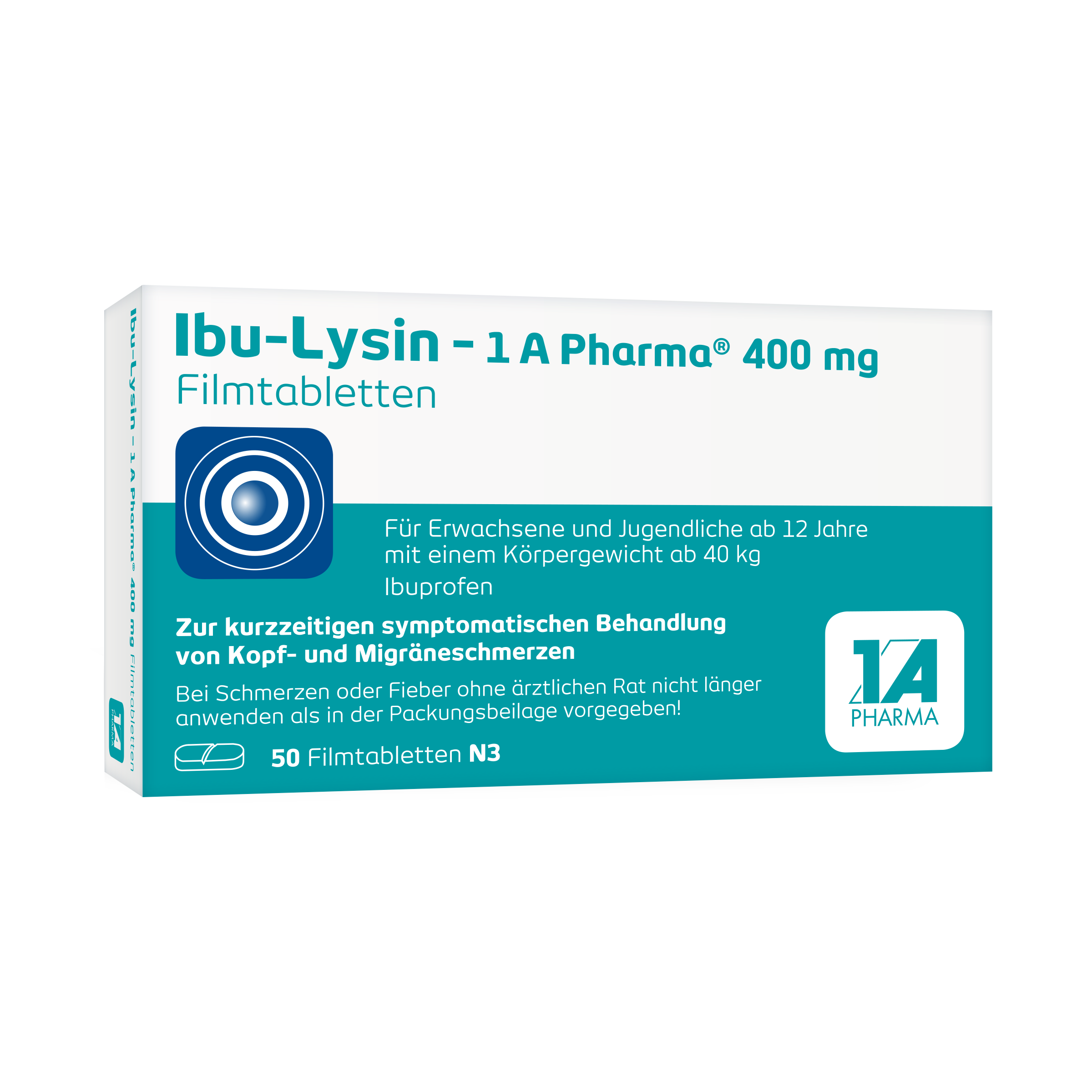 Abbildung für IBU-LYSIN 1A Pharma 400 mg Filmtabletten